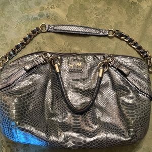 Large Coach Bag Used light blue